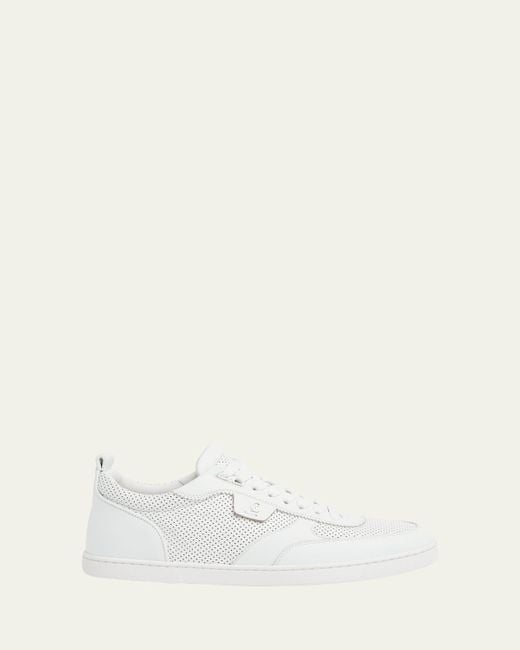 Christian Louboutin Natural Tutti Rui Leather Low-Top Sneakers for men