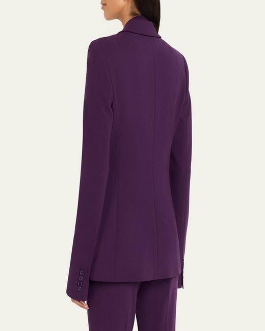 Michael Kors Purple Tailored Single-Button Blazer