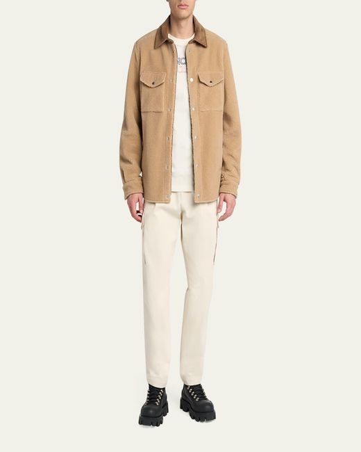 Moncler Natural Logo Script Graphic T-Shirt for men