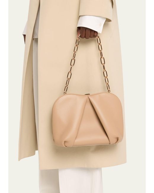 Gabriela Hearst Natural Taylor Leather Clutch Bag
