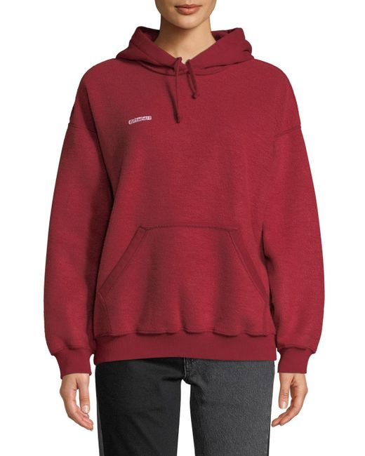 Vetements Inside Out Hoodie Red