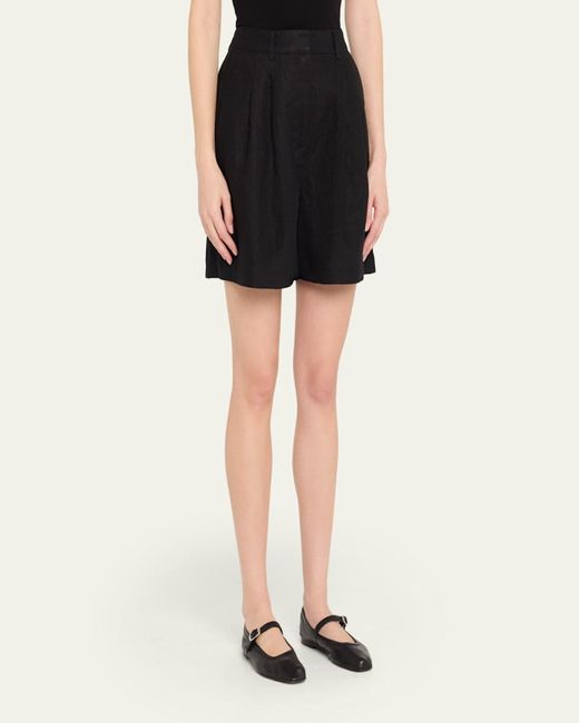 Posse Black Marchello Linen Shorts