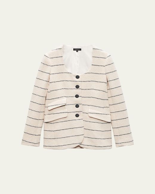 Rag & Bone Natural Roslyn Stripe Blazer