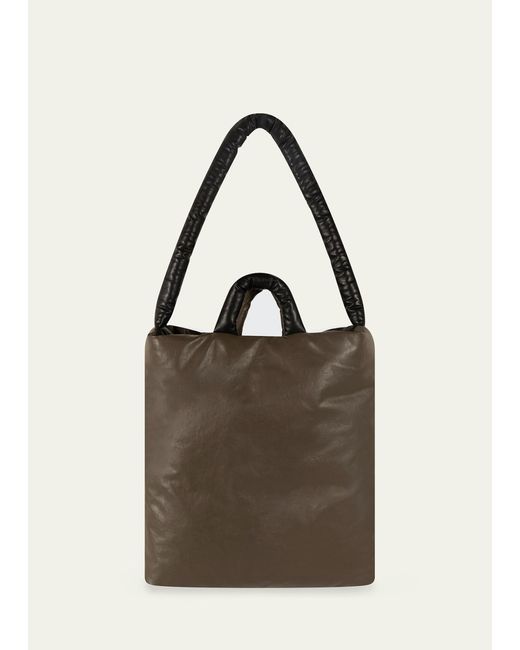 Kassl Black Oil Medium Puffy Tote Bag