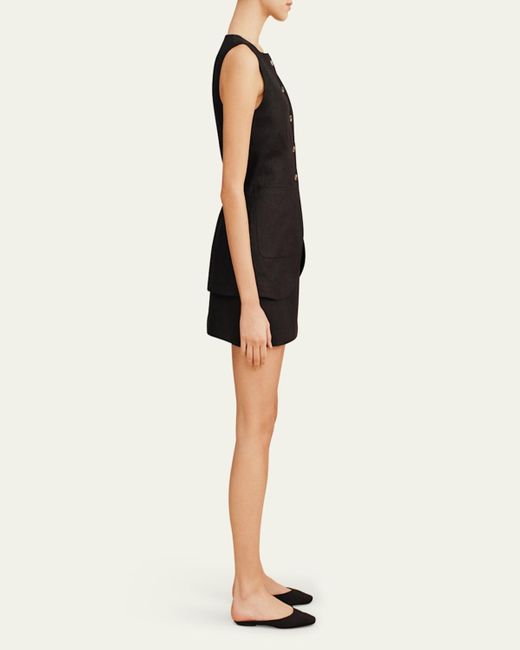 Posse Black Alice Linen Mini Skirt