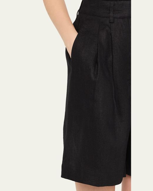 Posse Black Marchello Linen Shorts