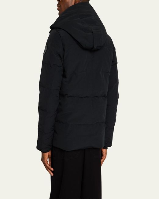 Canada Goose Black Wyndham Label Down Parka for men