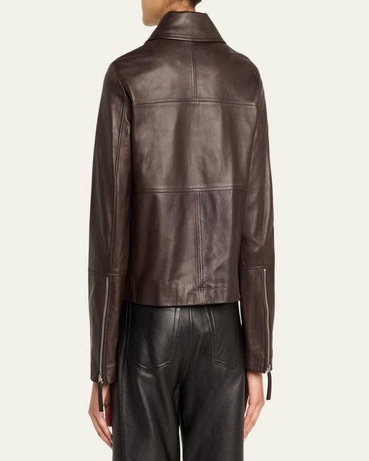 Proenza Schouler Brown Annabel Leather Jacket