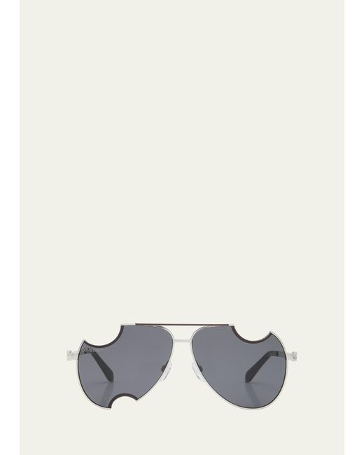 Off-White c/o Virgil Abloh Multicolor Dallas Meteor Metal Aviator Sunglasses for men