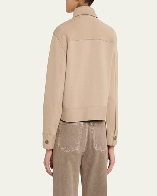 Vince Natural Cropped Patch Pocket Jacket