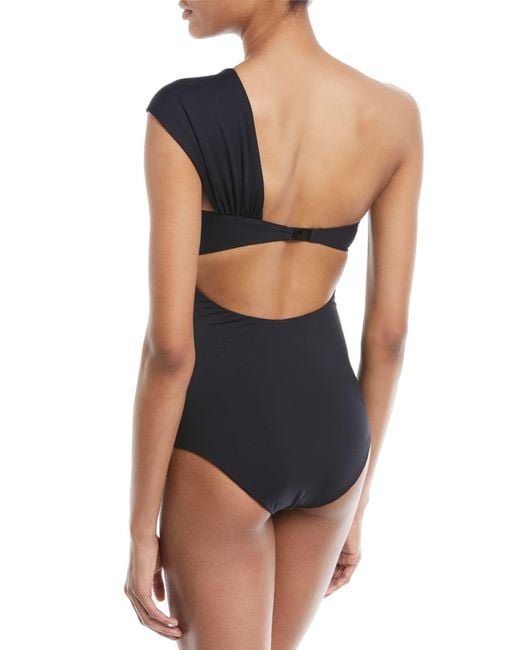 marysia one shoulder swimsuit