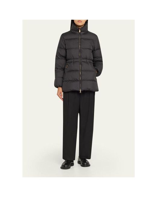 Moncler Gray Brossette Down Puffer Jacket