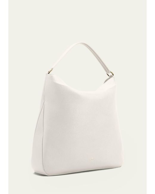 Tom Ford Natural Tf Medium Hobo In Grained Leather