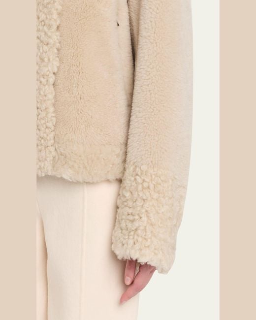 Moncler Natural Gobain Shearling Jacket