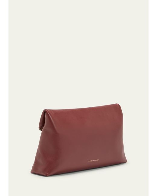 Dries Van Noten Multicolor Envelope Flap Leather Clutch Bag
