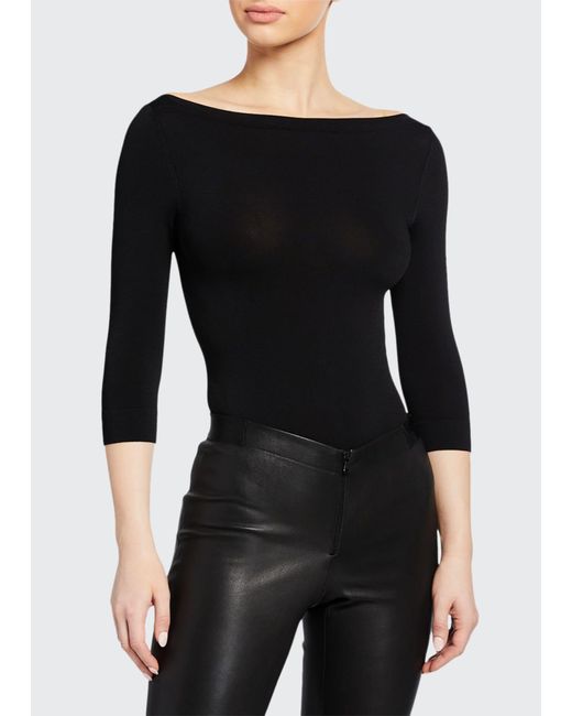 boat neck bodysuit