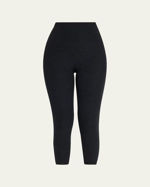 Beyond Yoga Black Space-Dye High Waist Capri Legging