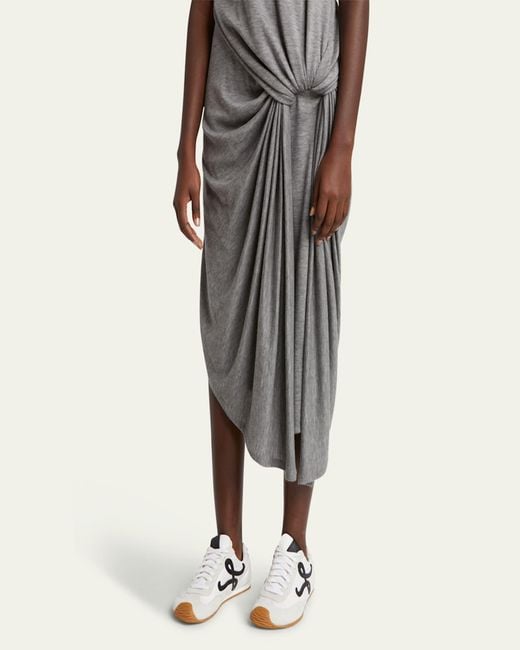 Loewe Natural Flow Runner Suede And Leather Sneakers
