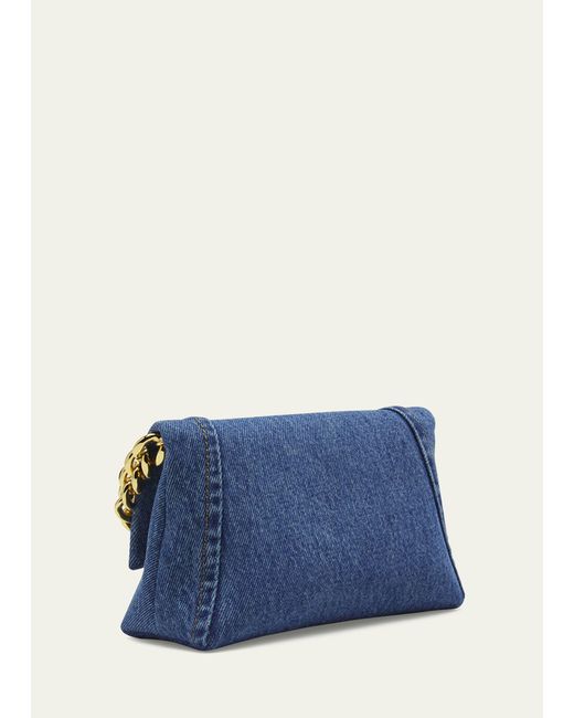Tom Ford Blue Label Mini Bag In Denim With Chain