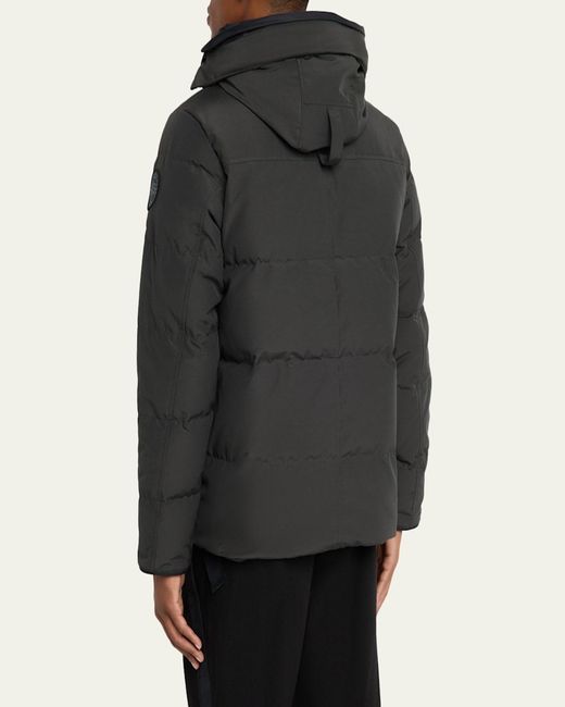 Canada Goose Black Wyndham Label Down Parka for men