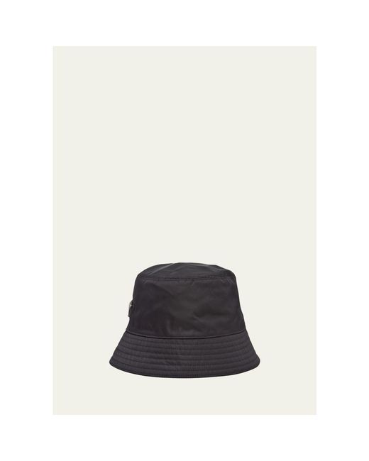 Prada White Nylon Bucket Hat for men