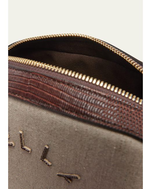 Stella McCartney Logo Eco Canvas Camera Crossbody Bag in Natural Lyst