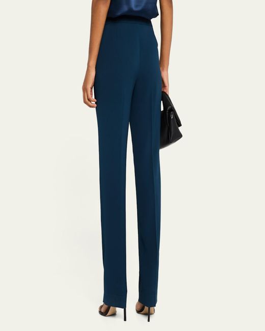 Lafayette 148 New York Blue Barrow Finessecrepe Pants