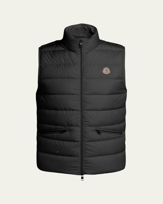Moncler Black Treompan Down Puffer Vest for men