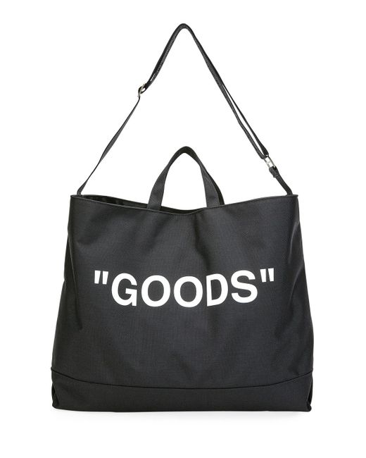 Off-White c/o Virgil Abloh Black Goods Tote Bag