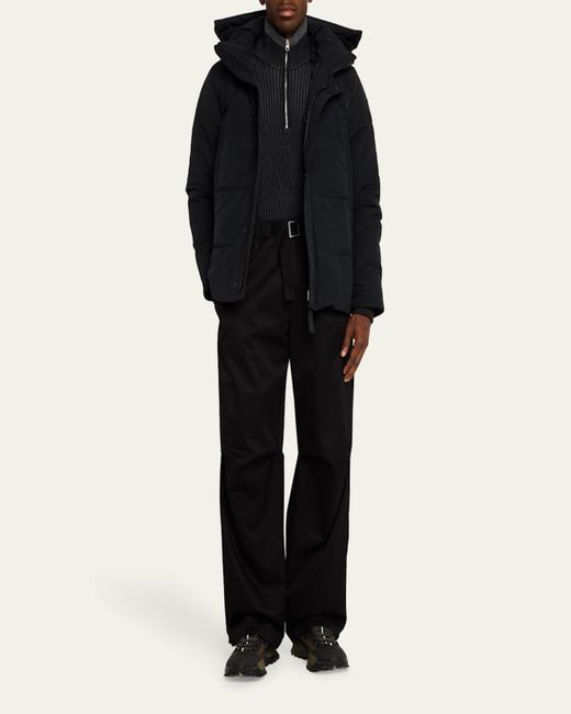 Canada Goose Black Wyndham Label Down Parka for men