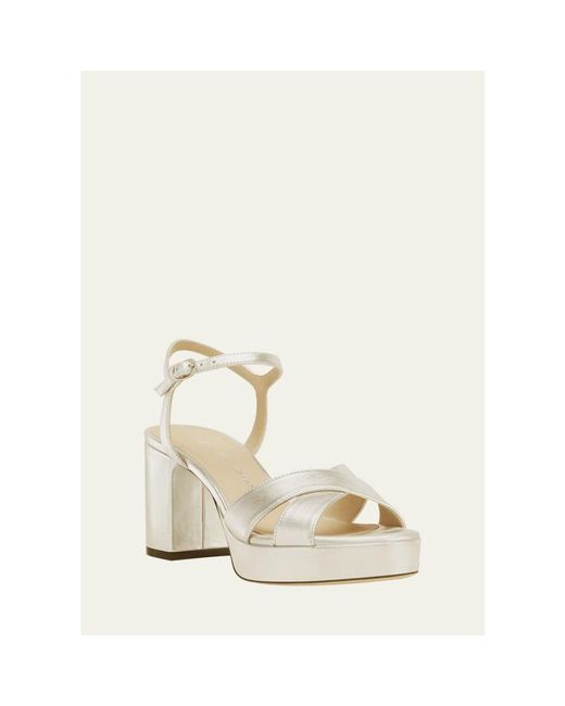 Stuart Weitzman Natural Dayna Platform 80 Sandals