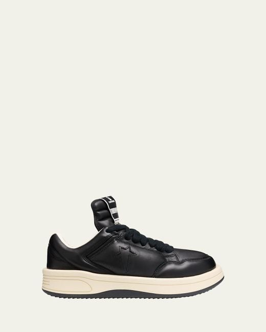 Rick Owens Black X Converse Turbowpn Ox Leather Low-Top Sneakers for men