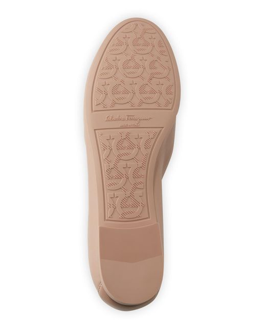 salvatore ferragamo trifoglio patent gancini horsebit loafers
