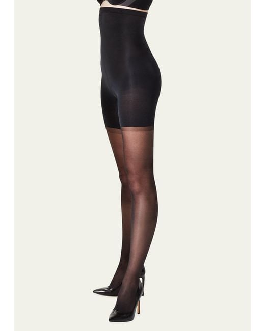Spanx Black High-Waisted Shaping Sheers