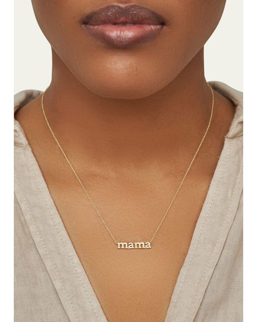Jennifer Meyer Natural Diamond Pave Mama Necklace