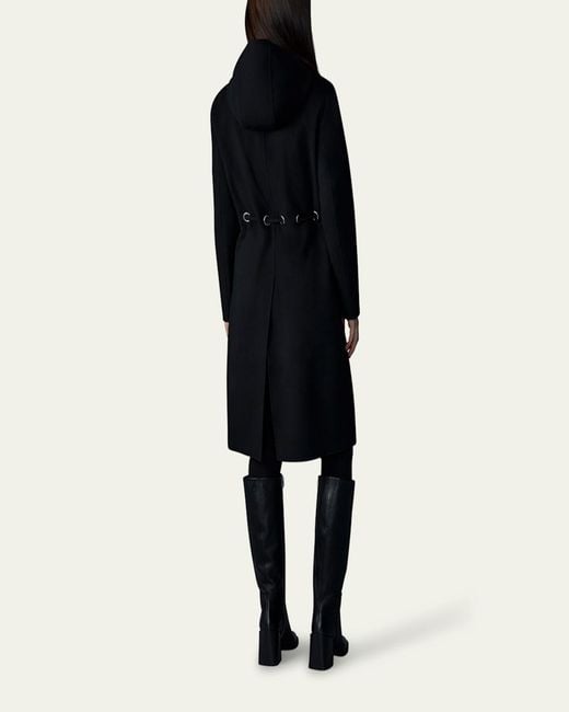 Mackage Black Blithe Handmade Wool Coat