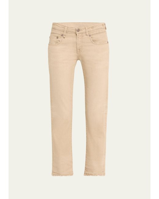 R13 Natural Boy Straight Cropped Jeans