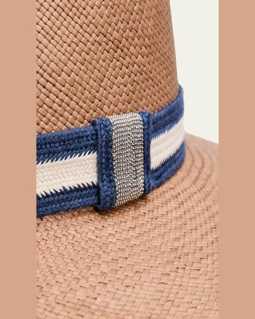 Brunello Cucinelli Natural Cappello Fedora