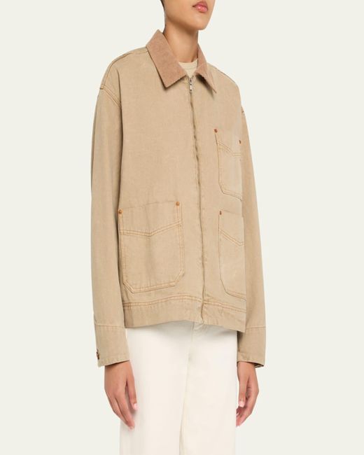 SLVRLAKE Denim Natural Casey Worker Jacket