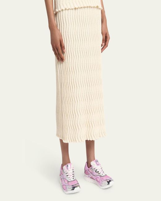 Bottega Veneta Natural Orbit Metallic Net Runner Sneakers