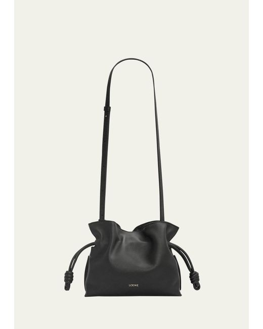 Loewe Natural Flamenco Mini Leather Clutch Bag