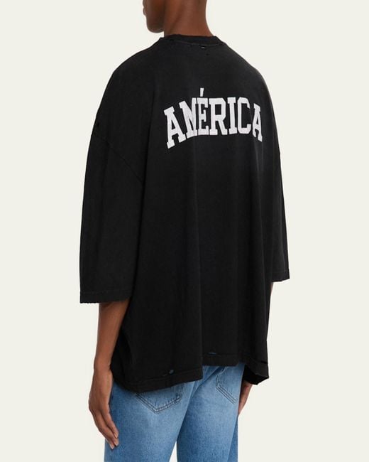 Willy Chavarria Black America Community Center Buffalo T-Shirt for men