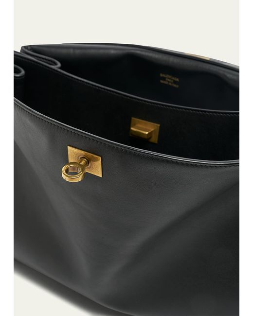 Balenciaga Black Rodeo Medium Leather Top-handle Bag