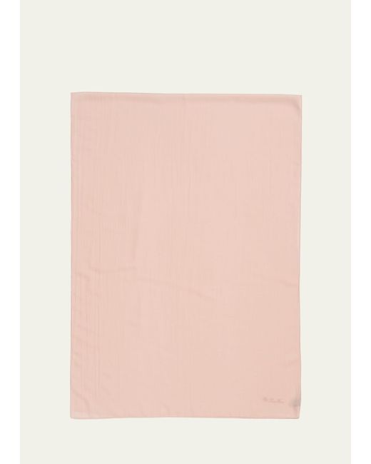 Loro Piana Pink Signature Cashmere-blend Stole