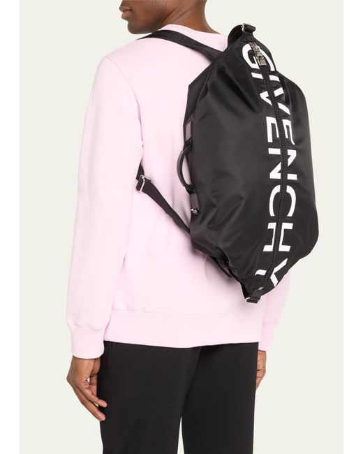Givenchy Black G-zip Medium Nylon Backpack for men