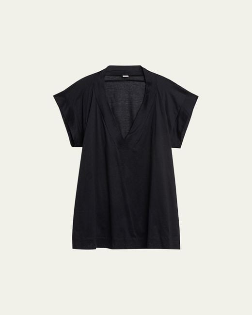 Eres Renee V-Neck T-Shirt Coverup in Blue | Lyst