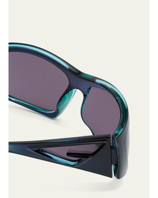 Givenchy Multicolor Givcut Acetate Wrap Sunglasses