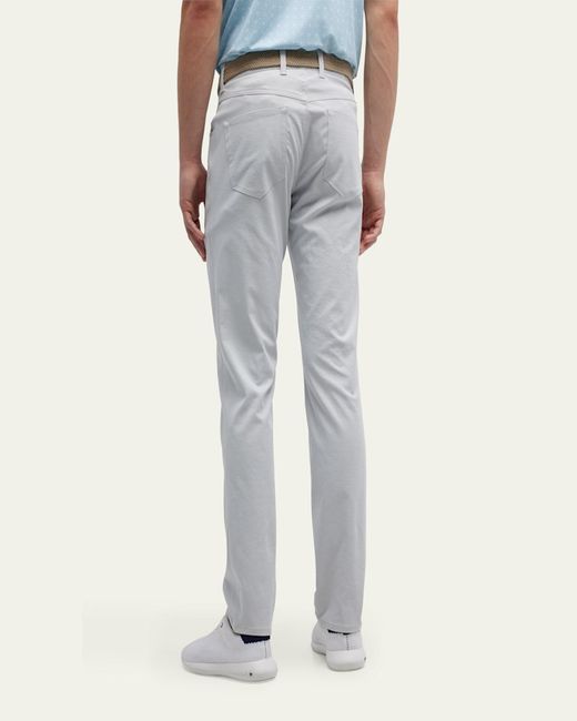 Peter Millar Gray Eb66 5-Pocket Performance Pants for men