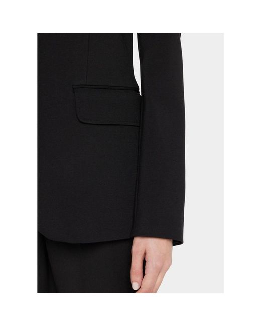 Kobi Halperin Black Collette Peak-Lapel Single-Button Jacket