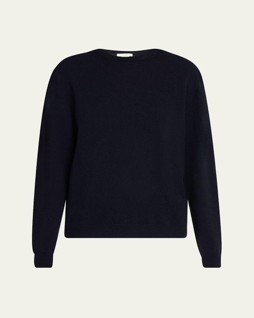 The Row Blue Kisaora Crewneck Cashmere Sweater